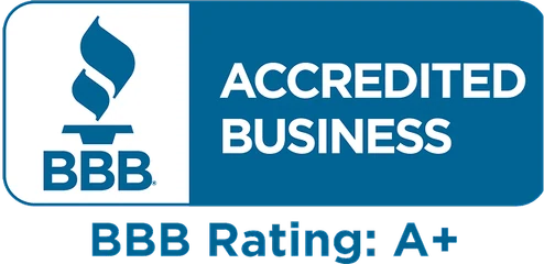 BBB Accredited Business, A plus rating