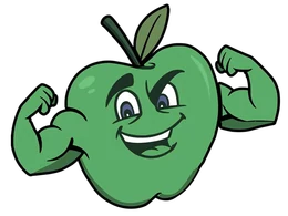 Apple Roofing mascot